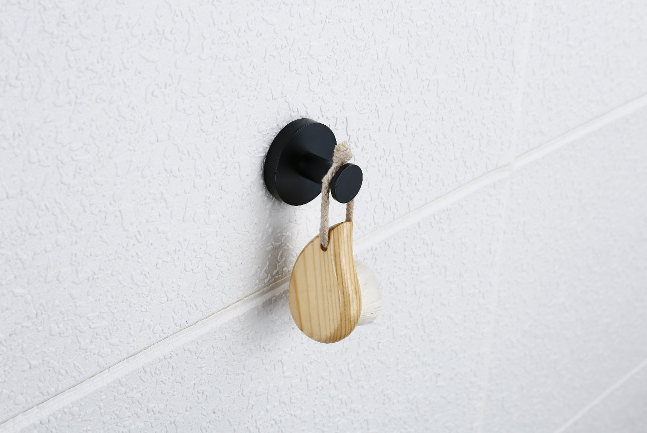 Linsol Lux Robe Hook Matte Black