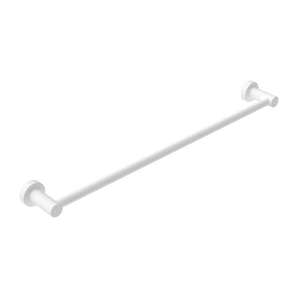 Nero Mecca Single Towel Rail 600mm Matte White