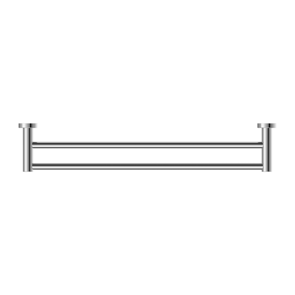 Nero Mecca Double Towel Rail 600mm Chrome