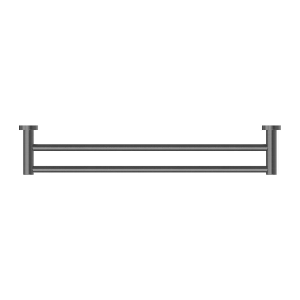 Nero Mecca Double Towel Rail 600mm Gun Metal