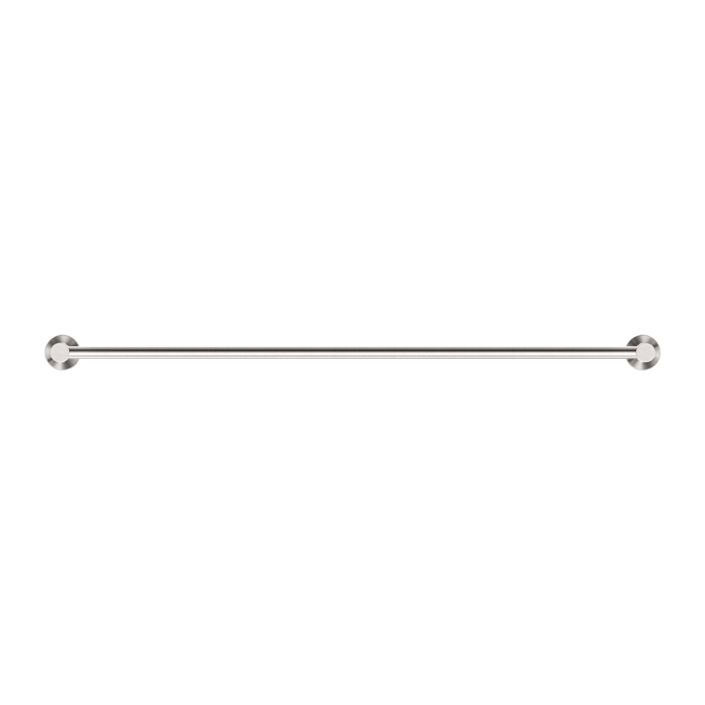 Nero Mecca Single Towel Rail 800mm Brushed Nickel