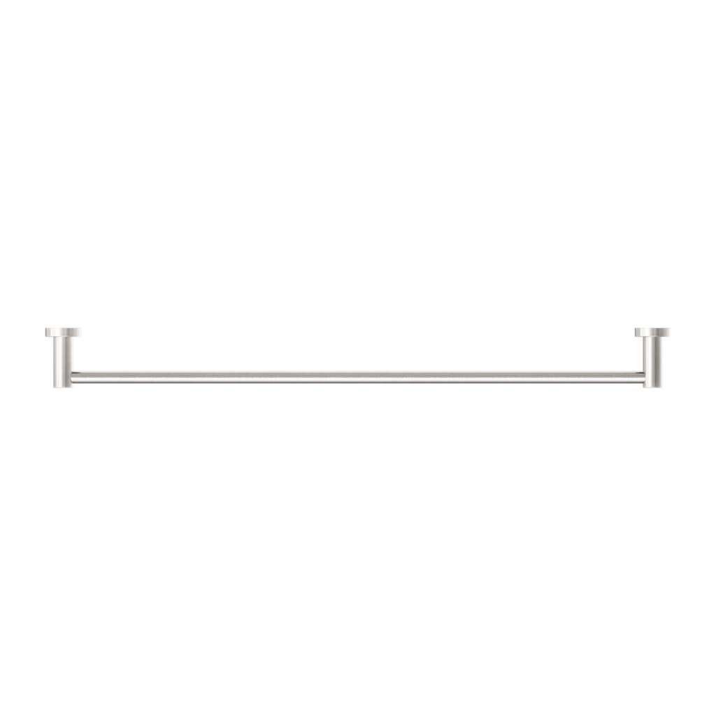 Nero Mecca Single Towel Rail 800mm Brushed Nickel
