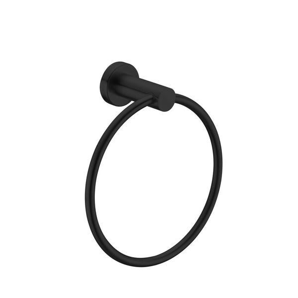 Nero Mecca Towel Ring Matte Black