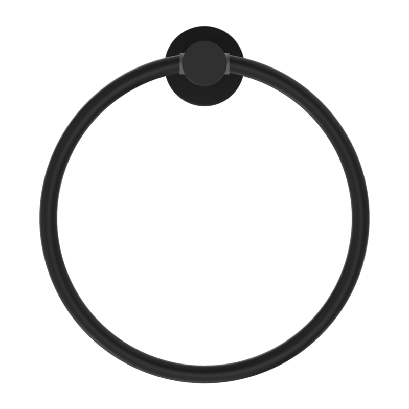 Nero Mecca Towel Ring Matte Black