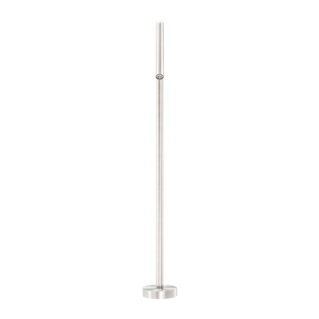 Nero Mecca Freestanding Bath Filler Brushed Nickel