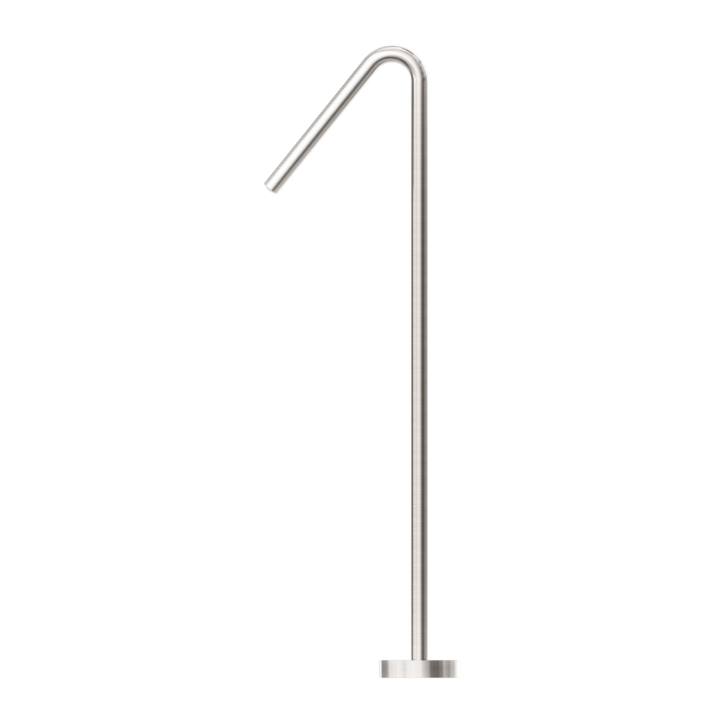 Nero Mecca Freestanding Bath Filler Brushed Nickel