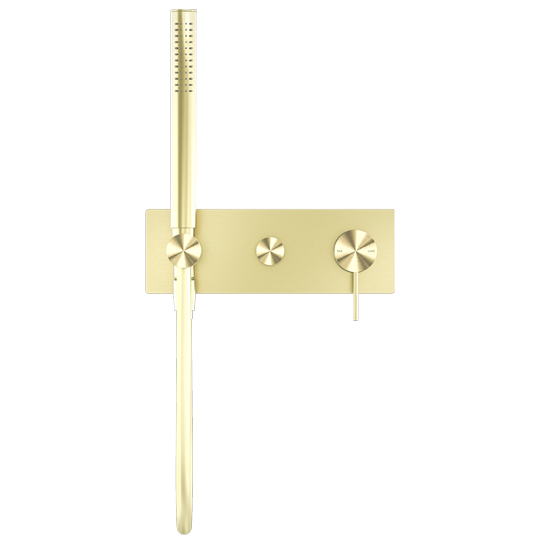Nero Mecca Shower Mixer Diverter System Brushed Gold