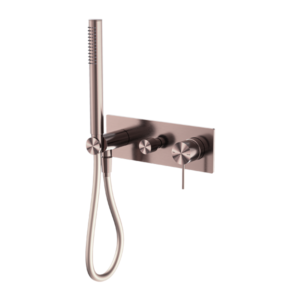 Nero Mecca Shower Mixer Diverter System Brushed Bronze