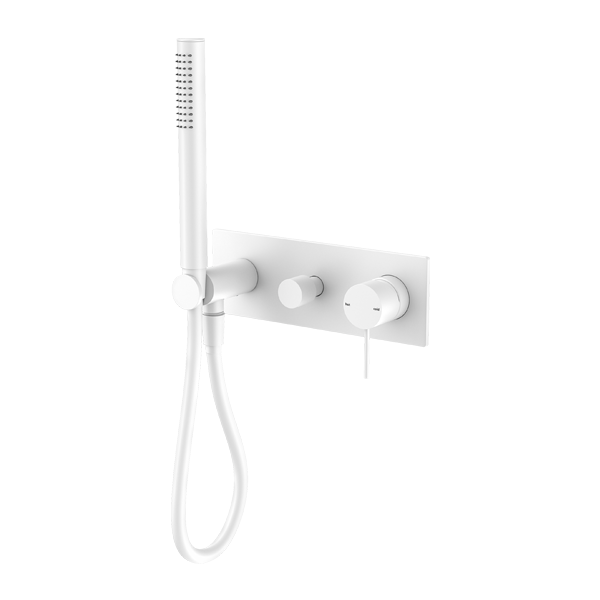 Nero Mecca Shower Mixer Diverter System Matte White