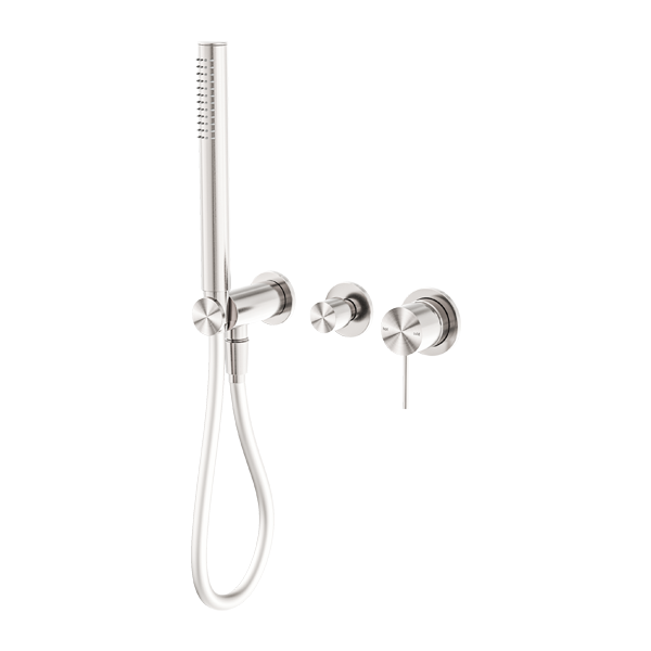 Nero Mecca Shower Mixer Diverter System No Backplate Brushed Nickel
