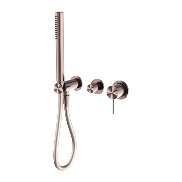 Nero Mecca Shower Mixer Diverter System No Backplate Brushed Bronze