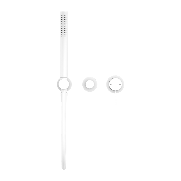 Nero Mecca Shower Mixer Diverter System No Backplate Matte White