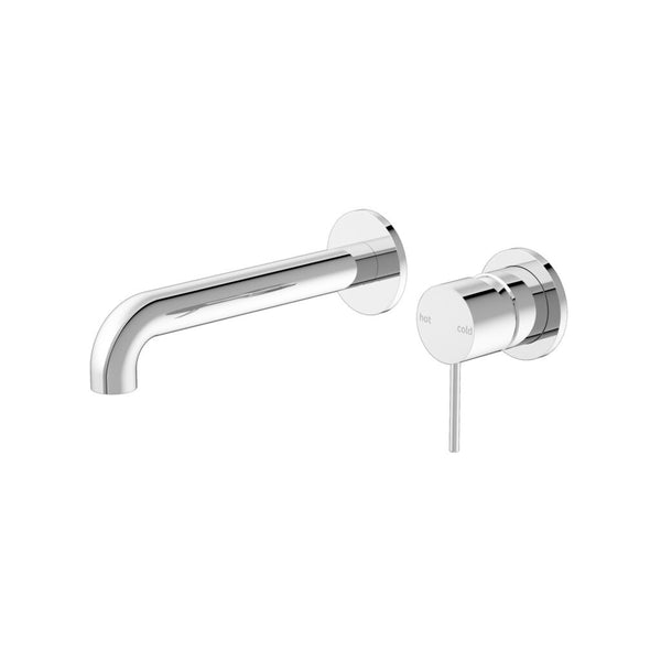 Nero Mecca Wall Basin Mixer Set Chrome