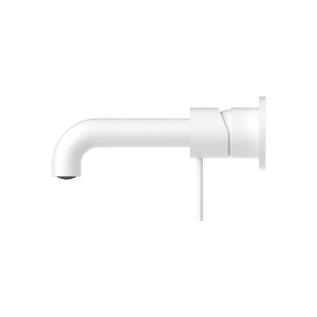 Nero Mecca Wall Basin Mixer Mixer Set Matte White