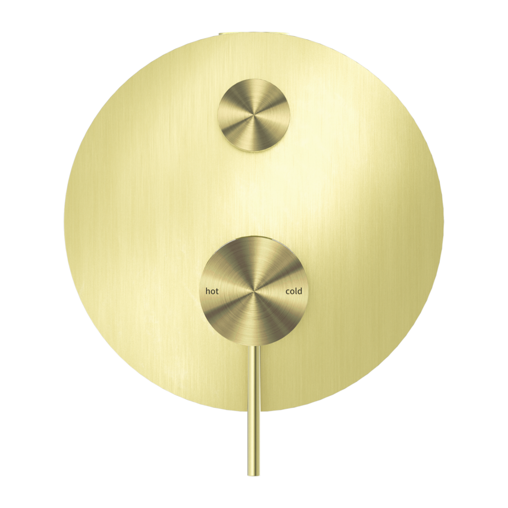 Nero Mecca Shower Mixer With Diverter Brushed Gold
