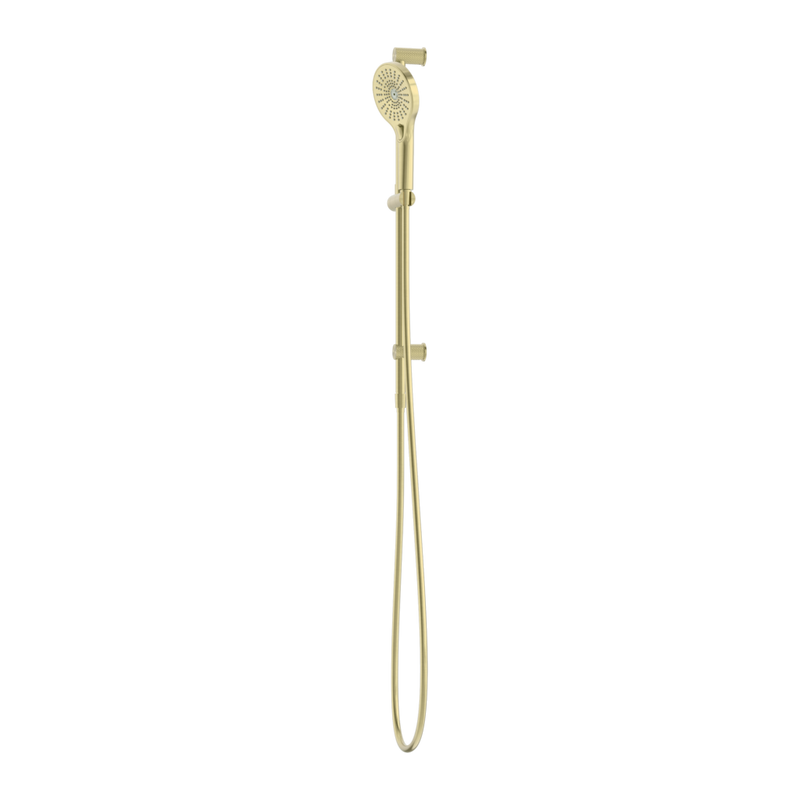 Nero Opal Single Rail Shower Brushed Gold