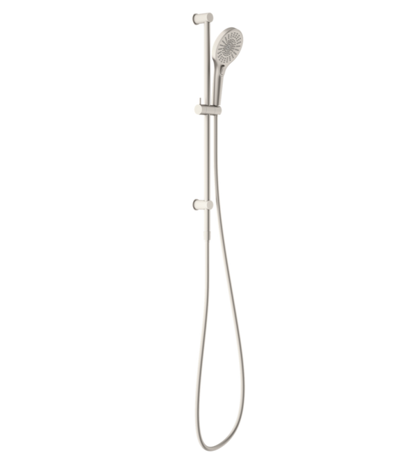 Nero Opal Single Rail Shower Brushed Nickel