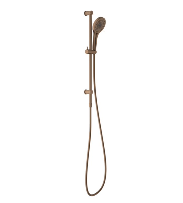 Nero Opal Single Rail Shower Brushed Bronze