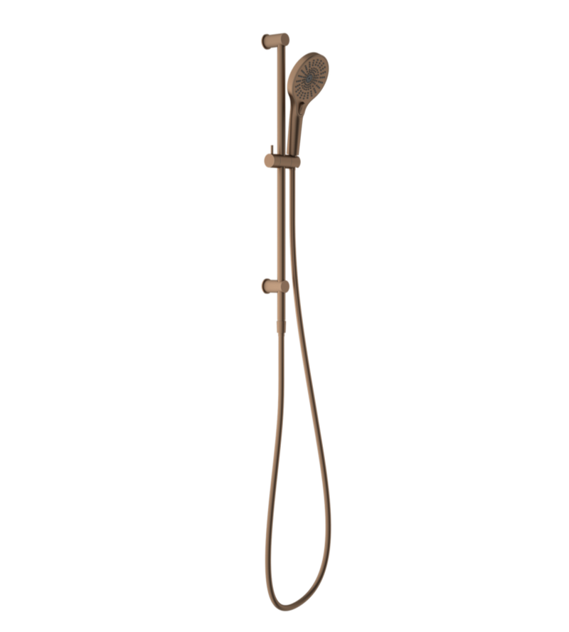 Nero Opal Single Rail Shower Brushed Bronze