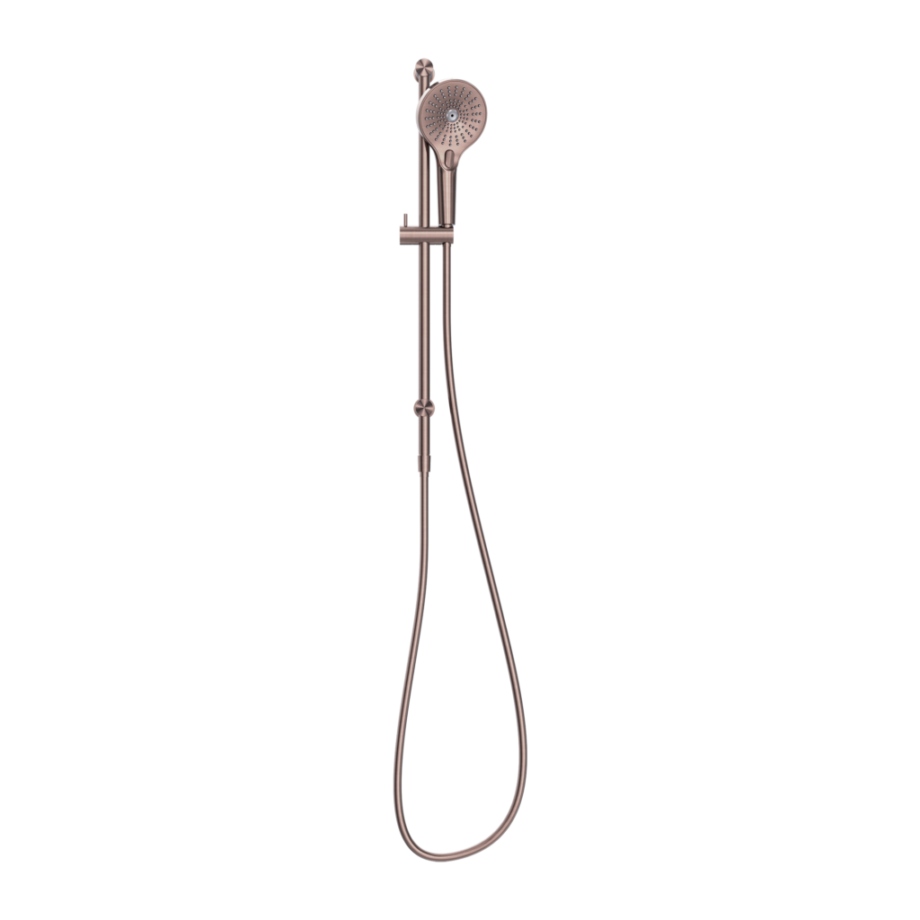 Nero Opal Single Rail Shower II With Air Brushed Bronze