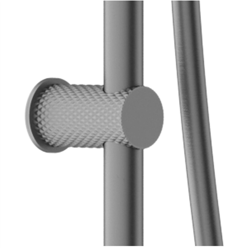 Nero Opal Single Rail Shower II With Air Graphite