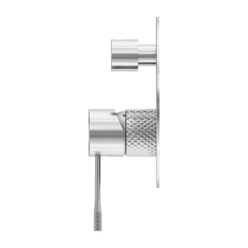 Nero Opal Shower Mixer With Diverter Brushed Nickel