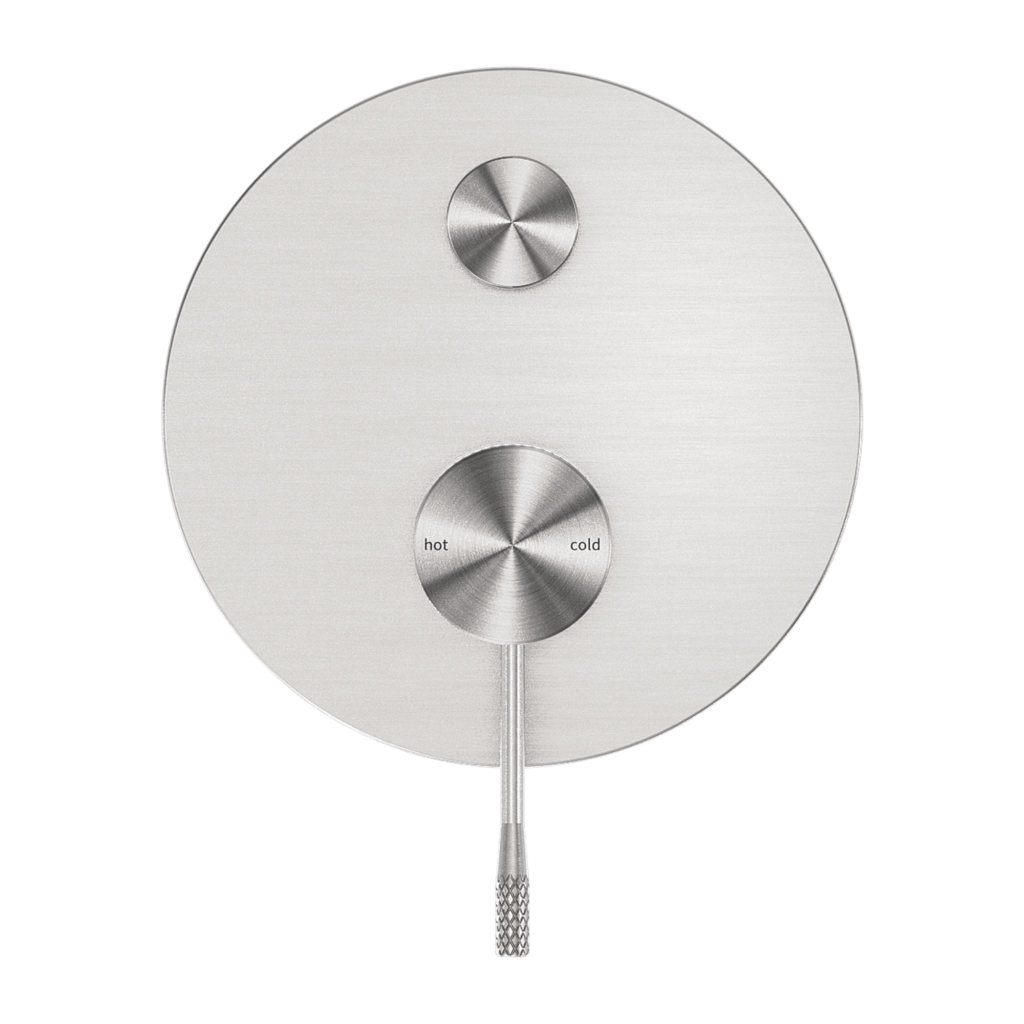 Nero Opal Shower Mixer With Diverter Brushed Nickel