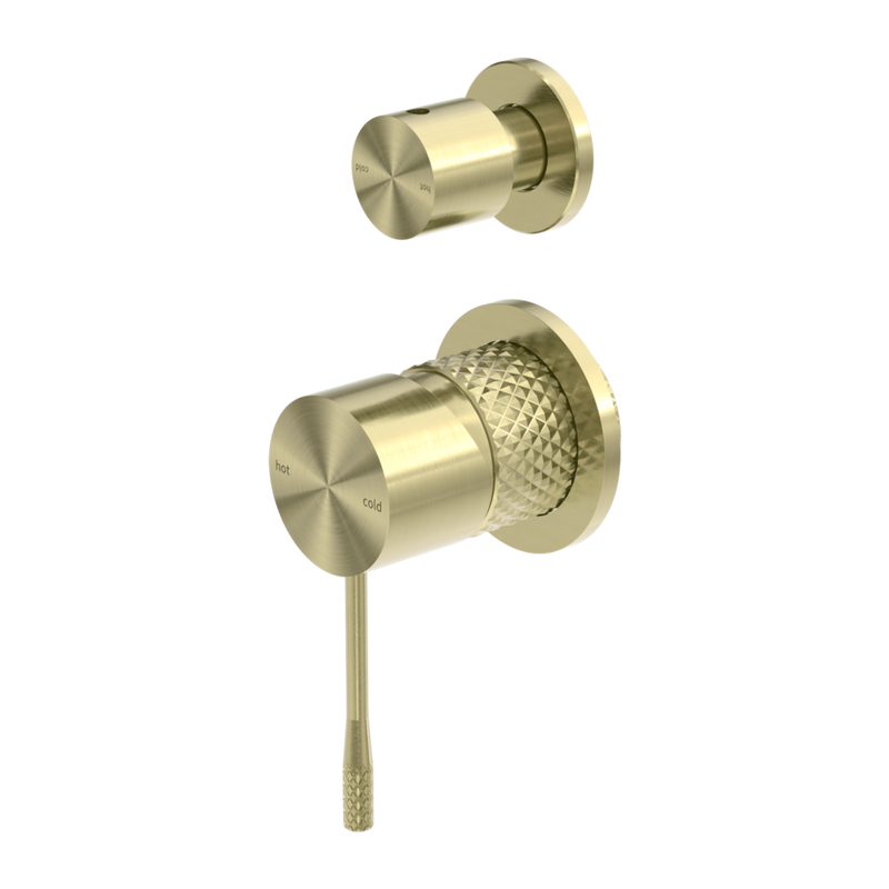 Nero Opal Shower Mixer With Diverter Brushed Gold