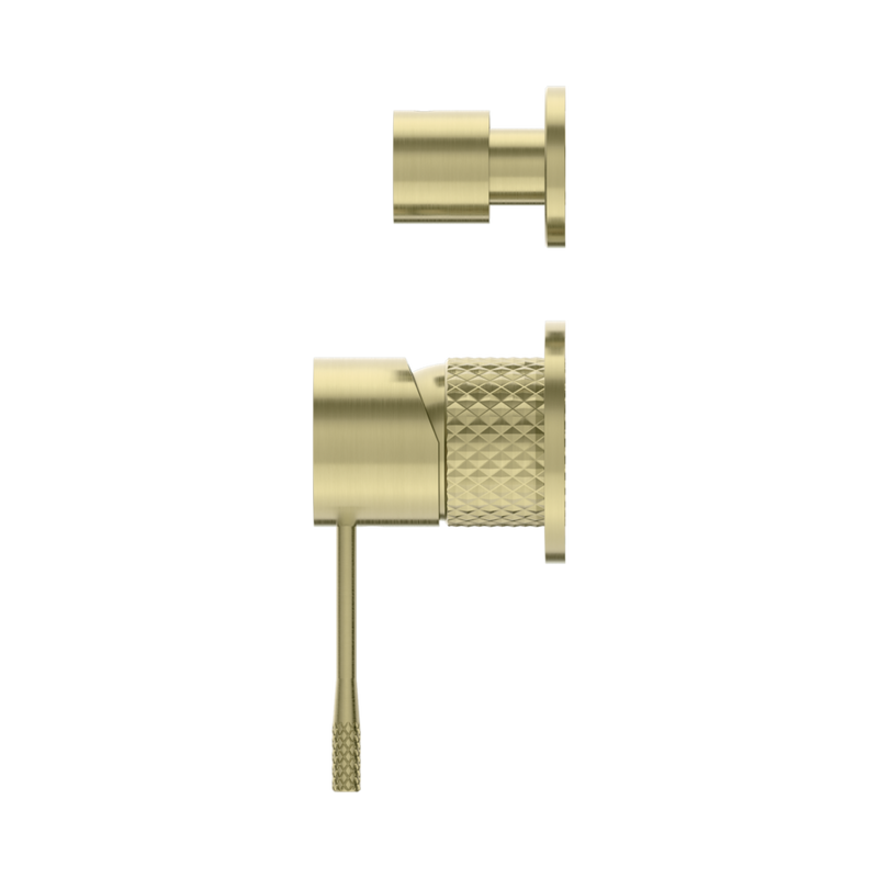 Nero Opal Shower Mixer With Diverter Brushed Gold
