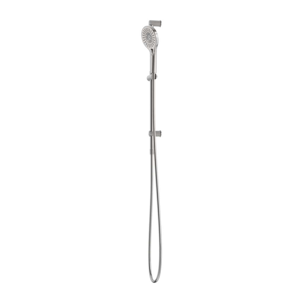 Nero Opal Single Rail Shower II With Air Brushed Nickel