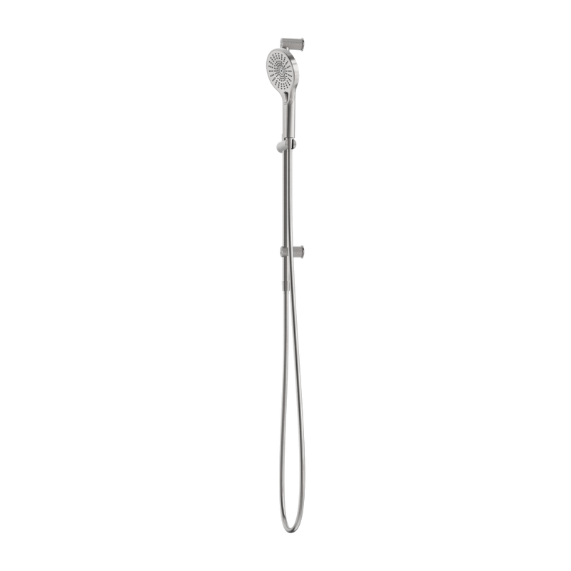 Nero Opal Single Rail Shower Brushed Nickel