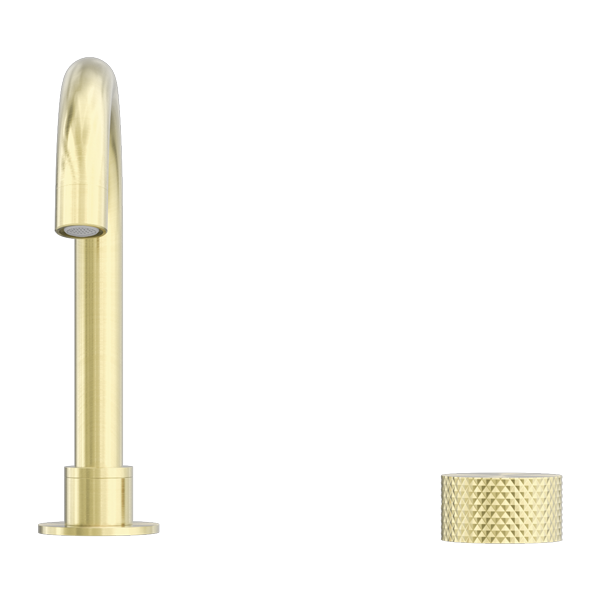 Nero Opal Progressive Bench Basin Mixer Set Brushed Gold