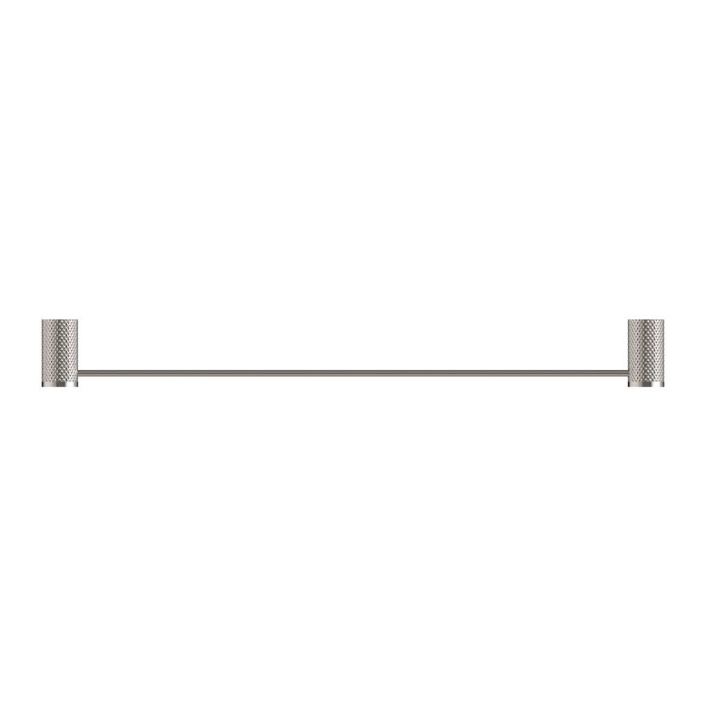 Nero Opal Single Towel Rail 800mm Brushed Nickel