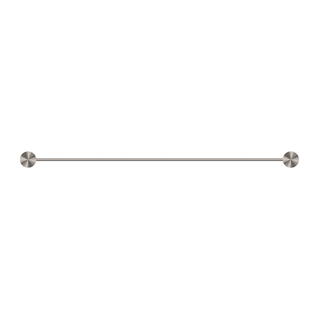 Nero Opal Single Towel Rail 800mm Brushed Nickel