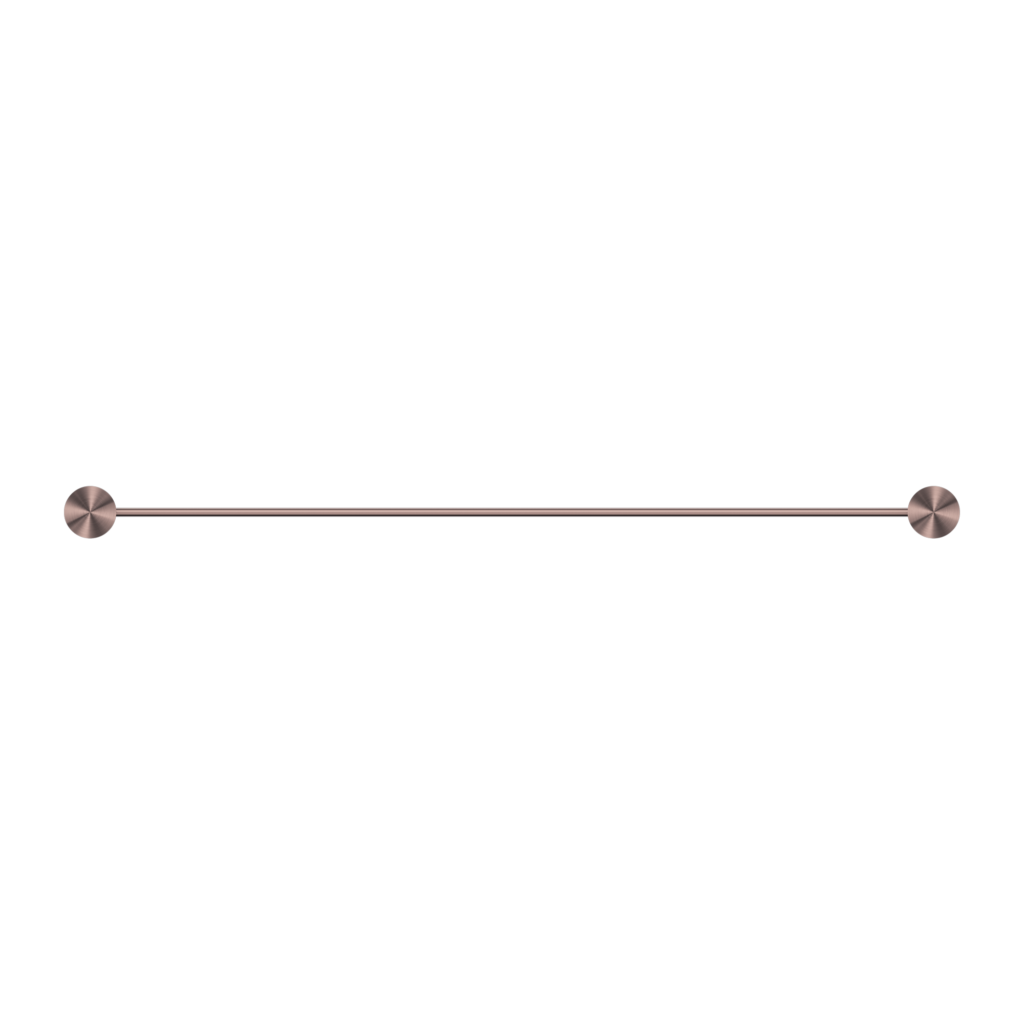 Nero Opal Single Towel Rail 800mm Brushed Bronze