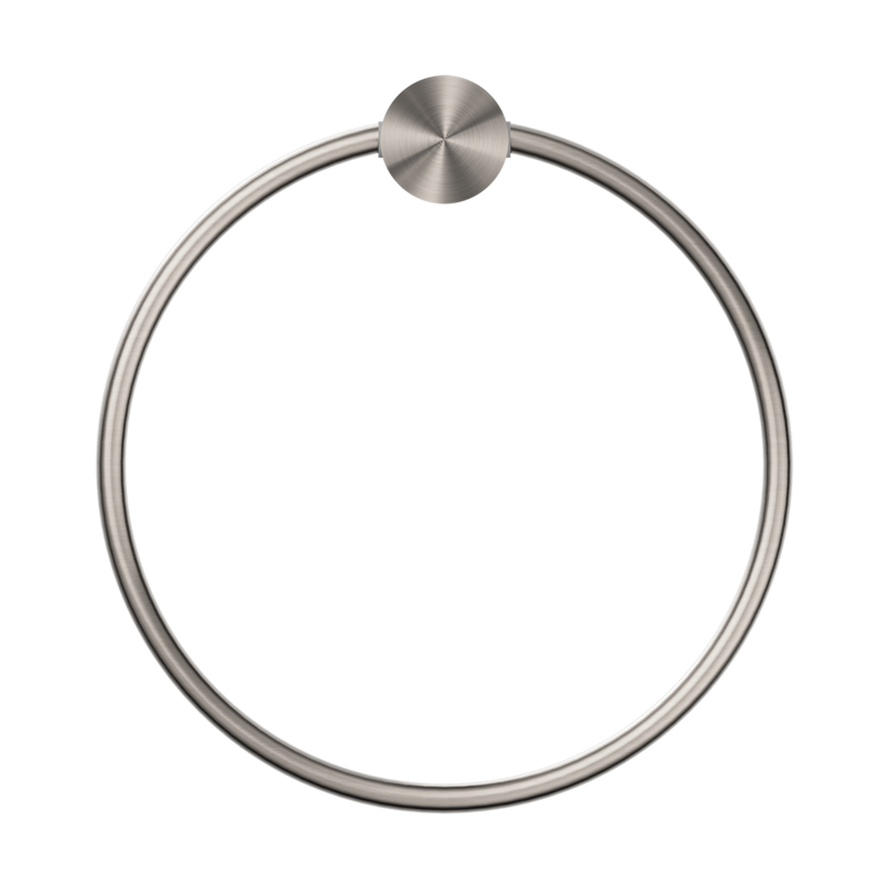 Nero Opal Towel Ring Brushed Nickel