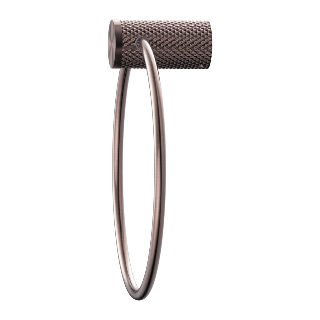 Nero Opal Towel Ring Brushed Bronze
