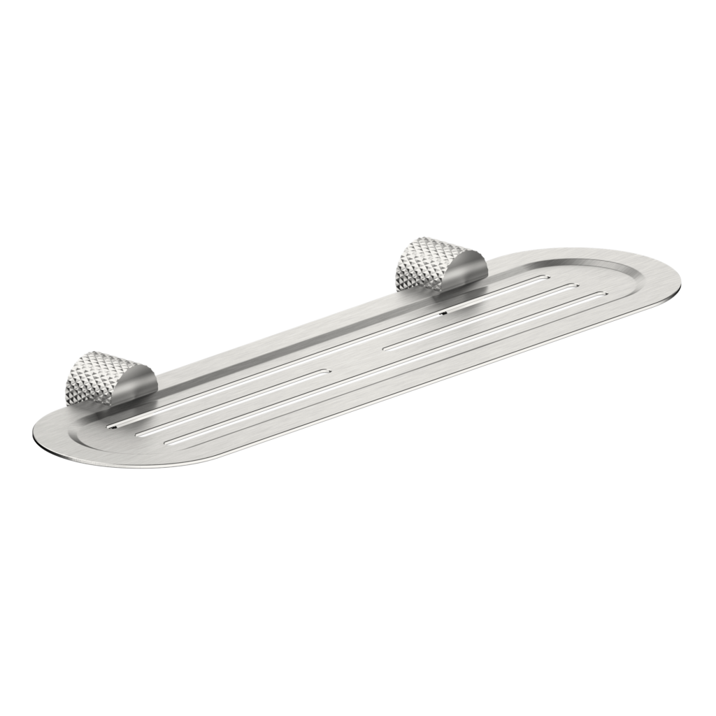 Nero Opal Shower Shelf Brushed Nickel