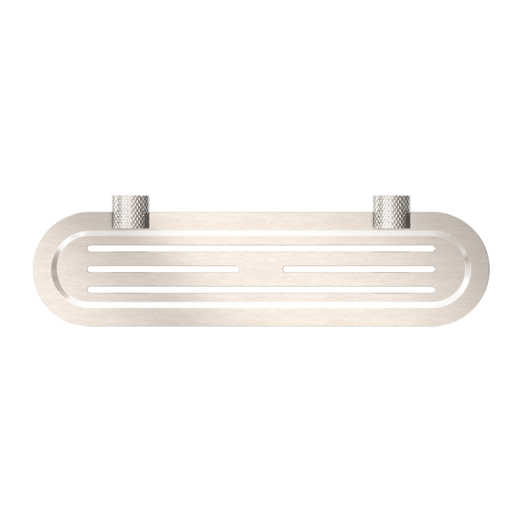 Nero Opal Shower Shelf Brushed Nickel