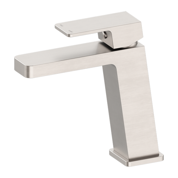 Nero Celia Angle Basin Mixer Brushed Nickel