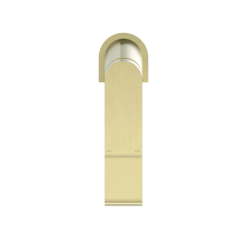 Nero Bianca Basin Mixer Brushed Gold