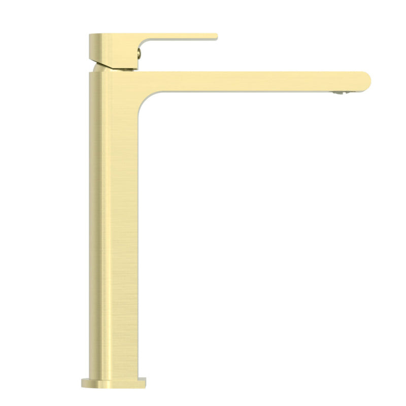 Nero Bianca Extended Basin Mixer Brushed Gold