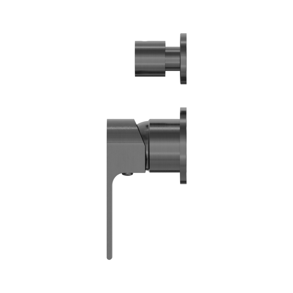 Nero Bianca Shower Mixer With Diverter Gun Metal