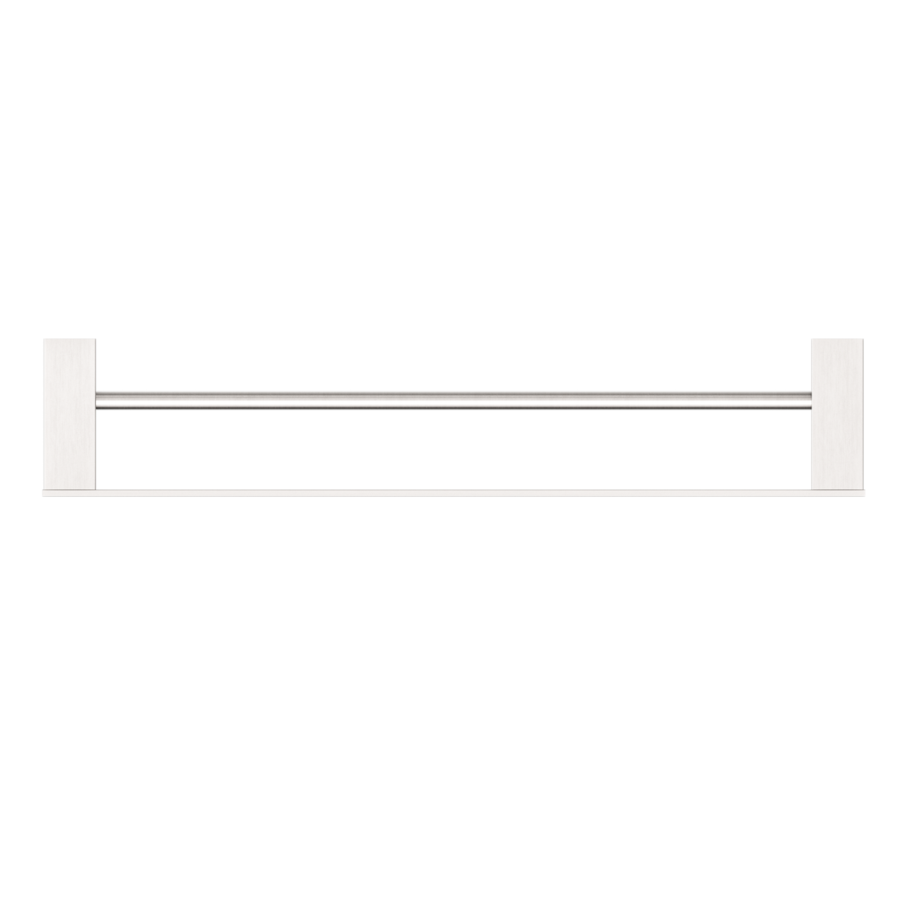 Nero Celia Double Towel Rail 600mm Brushed Nickel