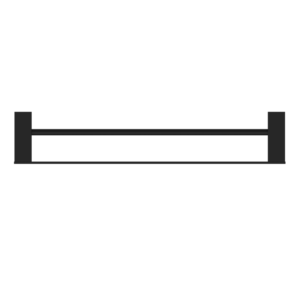 Nero Celia Double Towel Rail 600mm Matte Black