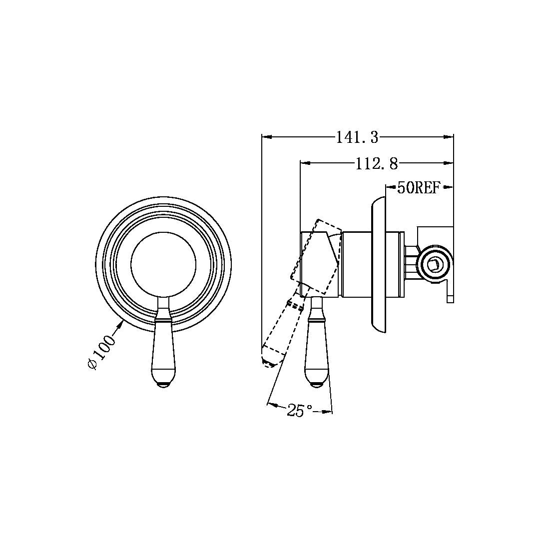 Nero York Shower Mixer Brushed Nickel