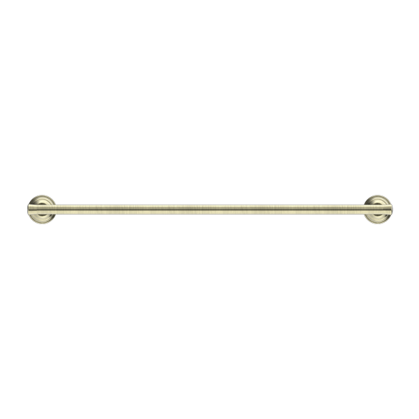 Nero York Double Towel Rail 600mm Aged Brass