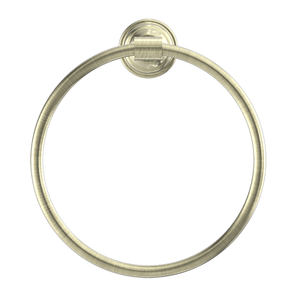 Nero York Towel Ring Aged Brass