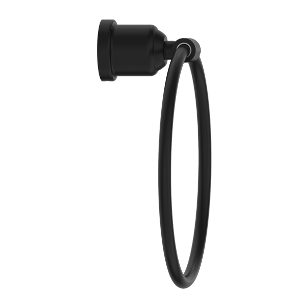 Nero York Towel Ring Matte Black