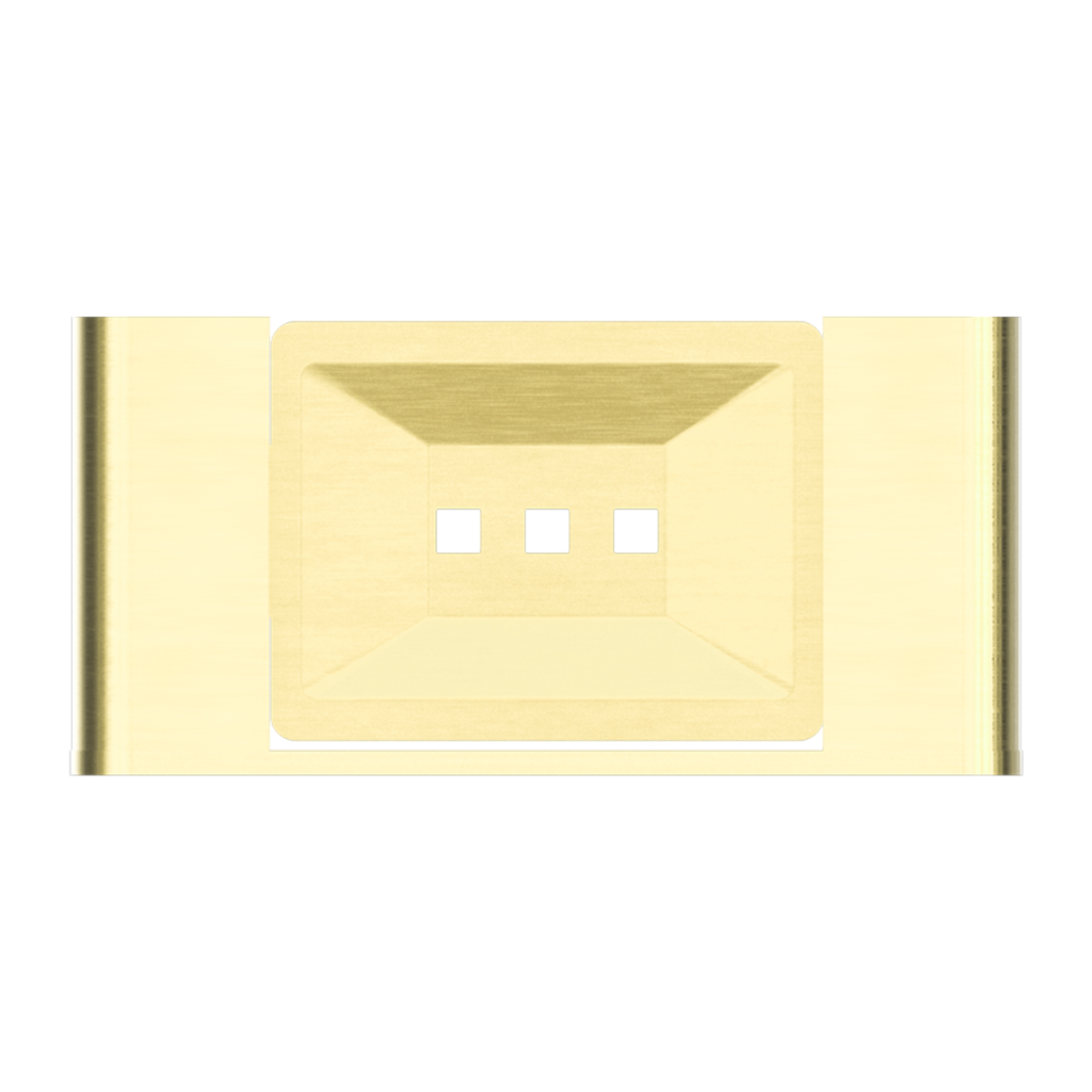 Nero Bianca Soap Dish Brushed Gold